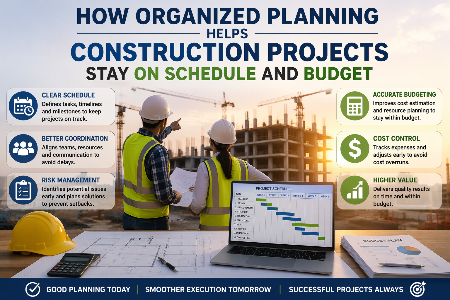 How Organized Planning Helps Construction Projects Stay on Schedule and Budget