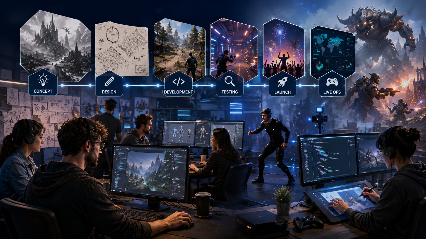 Top 6 Game Development Studios for Scalable Game Production