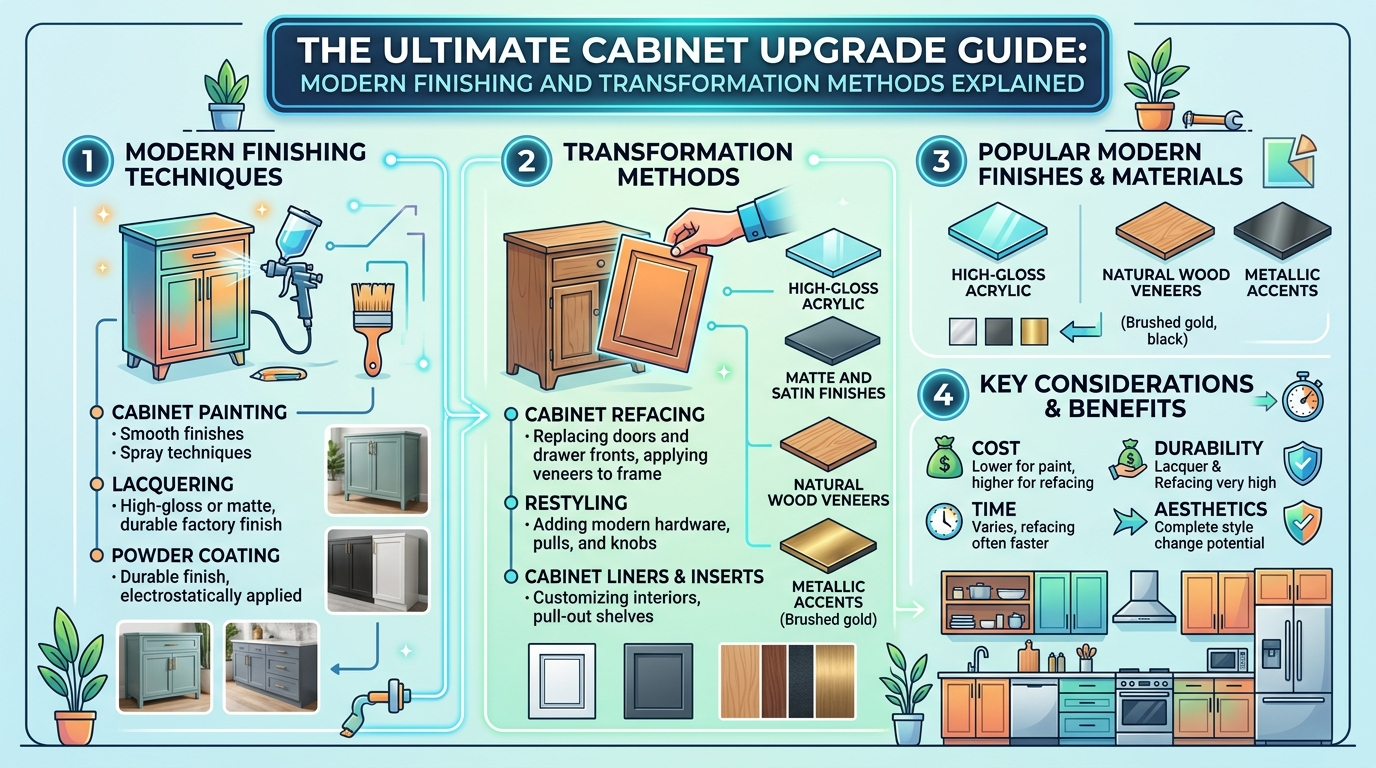 The Ultimate Cabinet Upgrade Guide: Modern Finishing and Transformation Methods Explained 