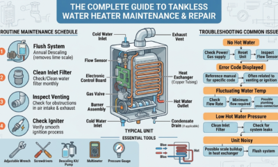 The Complete Guide to Maintaining and Fixing Modern Tankless Water Heating Systems