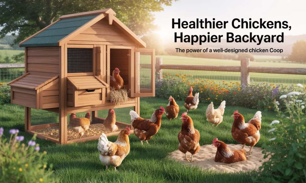 How a Well-Designed Chicken Coop Supports Healthier and Happier Backyard Chickens