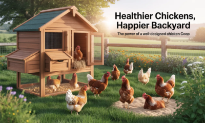 How a Well-Designed Chicken Coop Supports Healthier and Happier Backyard Chickens