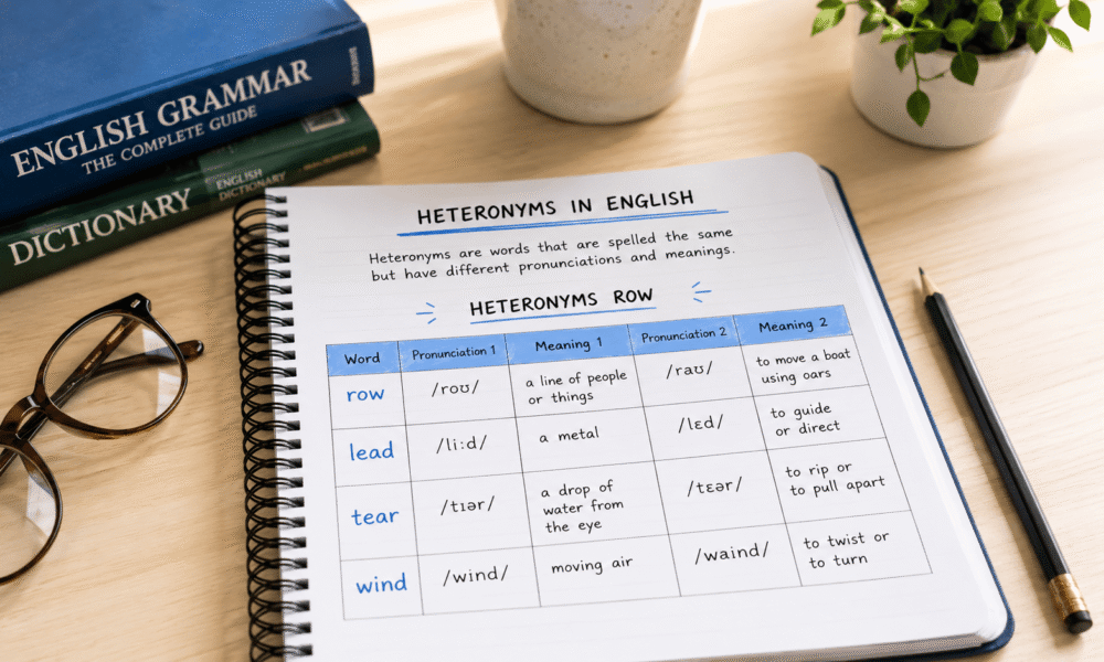 heteronyms row