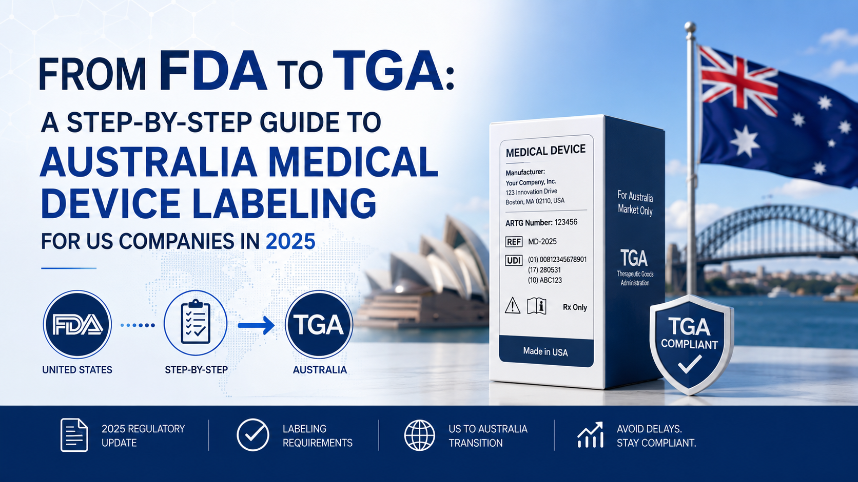 From FDA to TGA: A Step-by-Step Guide to Australia Medical Device Labeling for US Companies in 2025