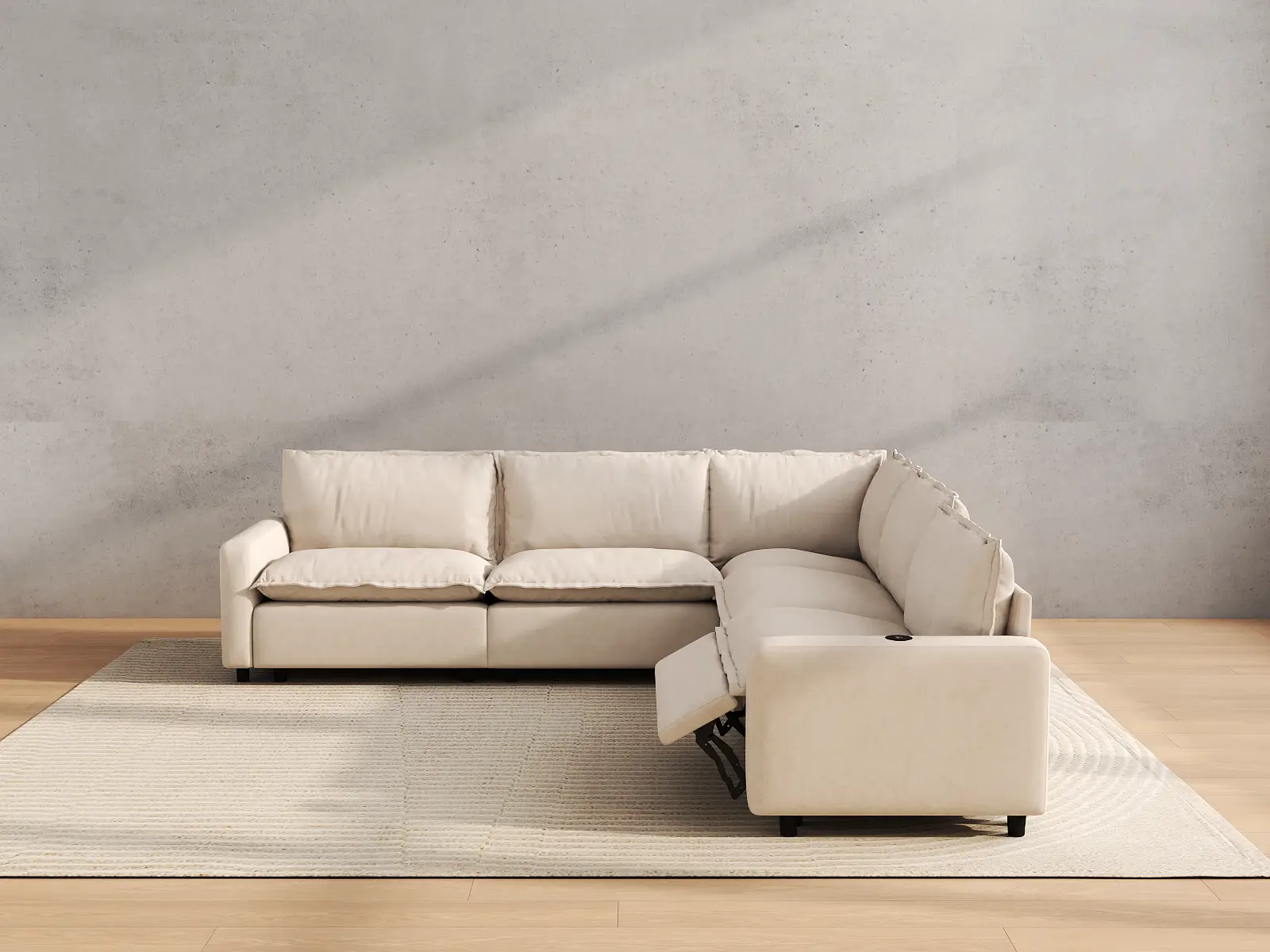 V-Shaped Recliner Sofa