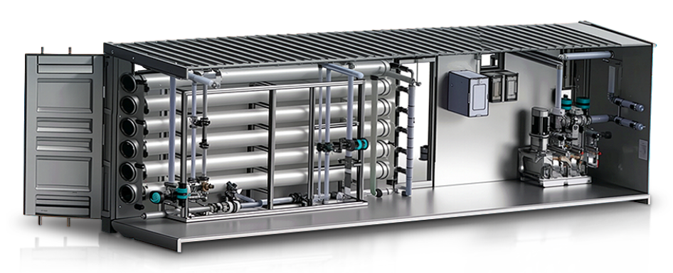 QILEE Containerized Water Treatment System with integrated treatment equipment