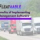 Top 5 Benefits of Implementing Fleet Management Software
