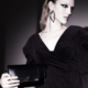 Organized wardrobe with structured and sculptural clothing pieces