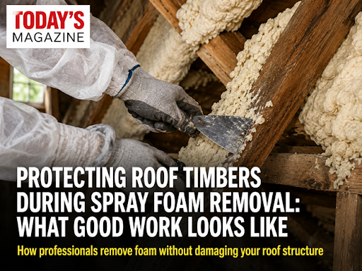 Protecting Roof Timbers During Spray Foam Removal: What Good Work Looks Like