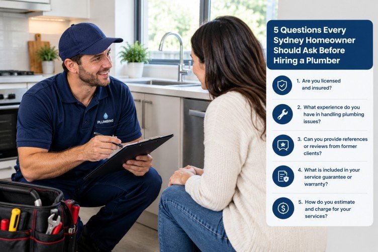5 questions every Sydney homeowner should ask before hiring a plumber