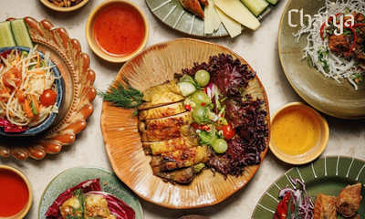 Regional Thai dishes from Chaiya's menu shared on one table